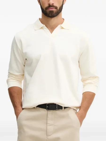 Gulerat lung tricou polo Lindbergh