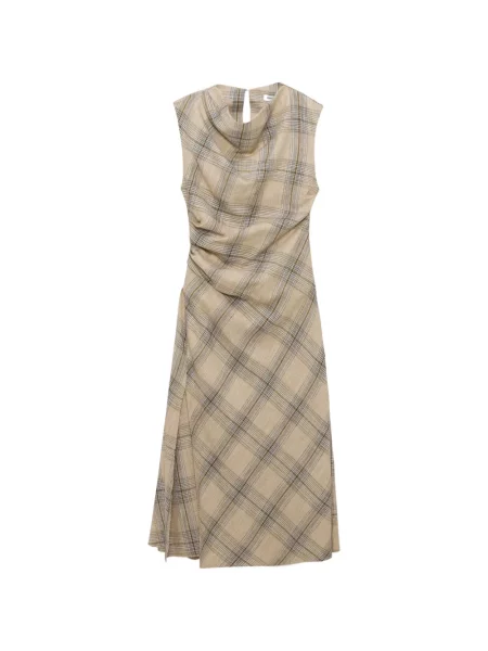 Rochie midi Simkhai în carouri drapată