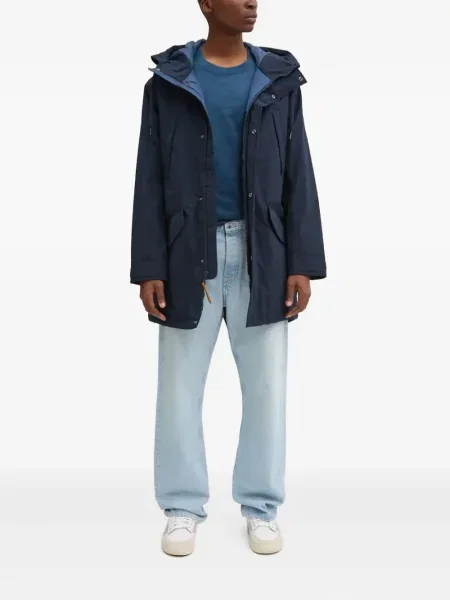 Geacă parka Timberland cu glugă albastru