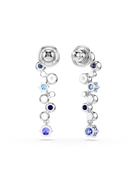 Swarovski Cercei bleumarin / deschis / argintiu / transparent albastru
