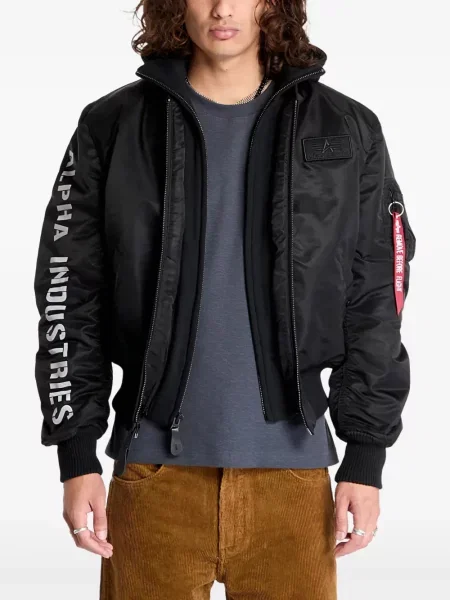 Geacă bomber Alpha Industries negru