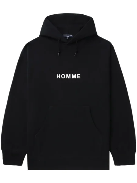 Hanorac cu glugă Comme Des Garçons Homme cu imagine negru
