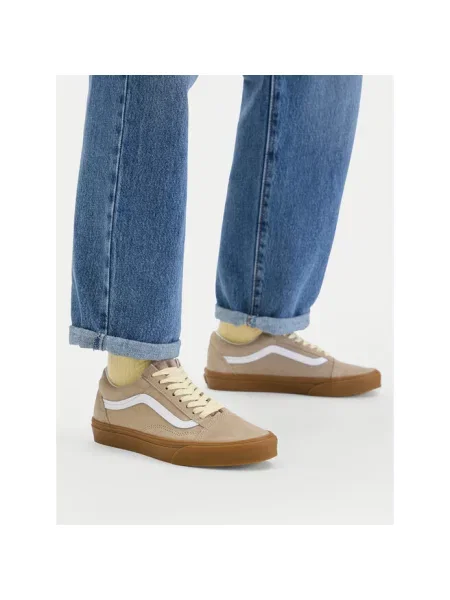 Sneakersy Vans beżowe