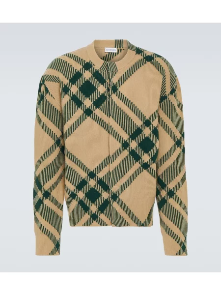 Вълнена карирана жилетка Burberry