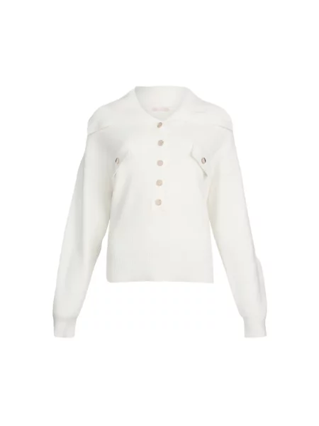 Sweter z golfem Liu Jo biały