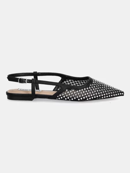 Балетки Steve Madden с открытой пяткой черные