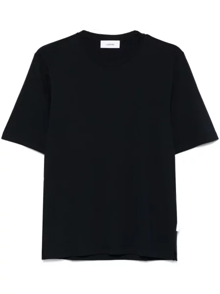 Tricou Lardini cu crăpătură scurt albastru