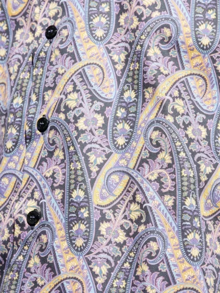 Cămașă Etro cu imagine cu model paisley violet