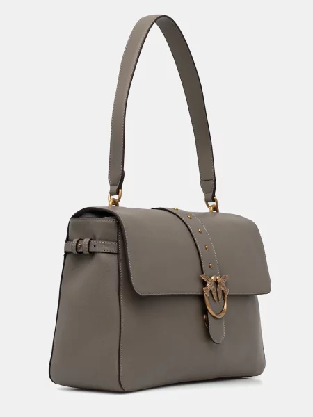 Шкіряна сумочка Pinko сірий