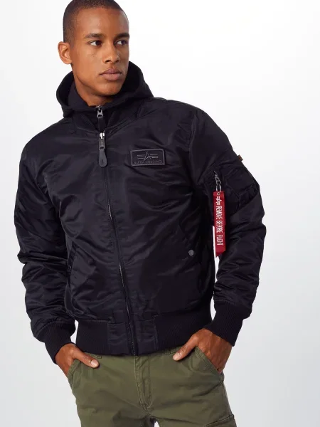 ALPHA INDUSTRIES Geacă de primăvară-toamnă D-Tec' negru