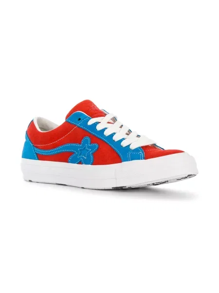 Květinové tenisky Converse červené