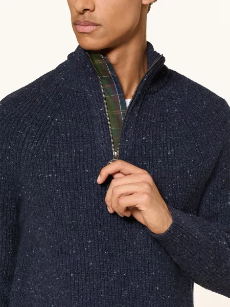 Barbour Svetr S Rolákem tmavě modrá