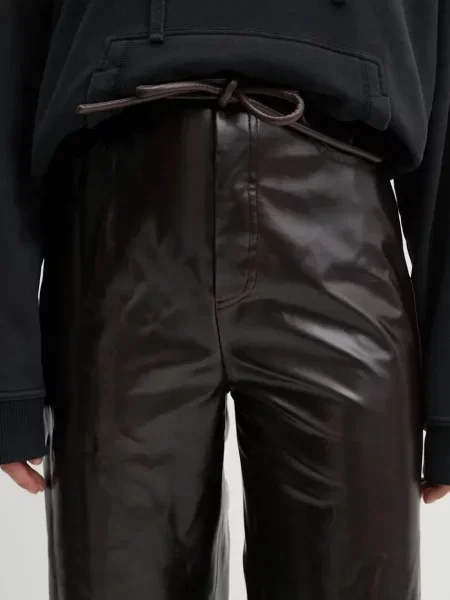 Nanushka spodnie SATO bordowe