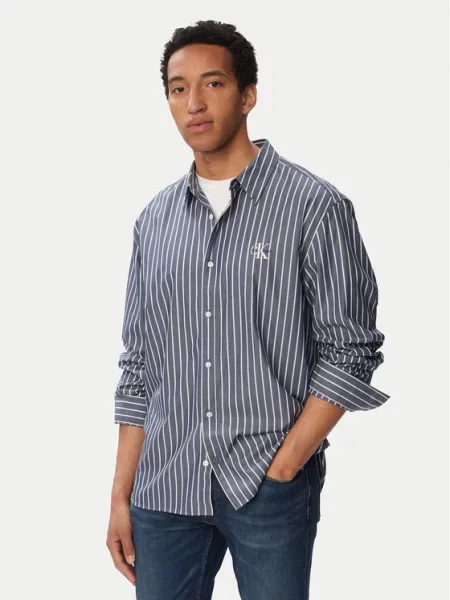 Calvin Klein Jeans Marškiniai Ls Yd mėlyna