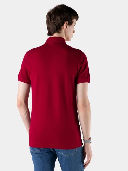Поло Lacoste PARIS polo бордовий