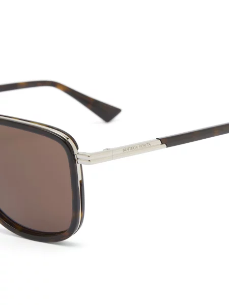 Okulary przeciwsłoneczne Bottega Veneta Eyewear brązowe