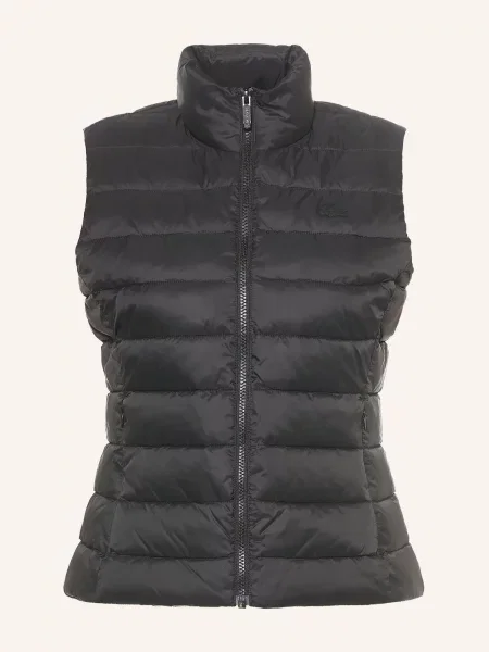 Lacoste Prošívaná Vesta černá