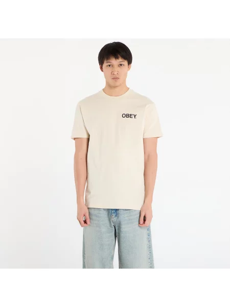 T-shirt OBEY Doberman Classic T-Shirt Cream M