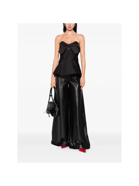 Top Alexander Mcqueen z kokardką czarny