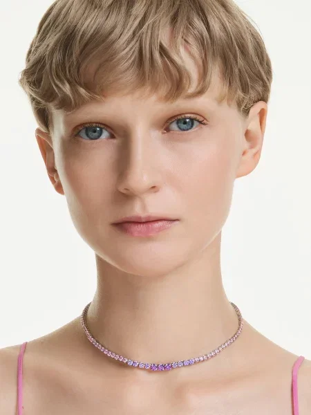 Swarovski colier MATRIX galben