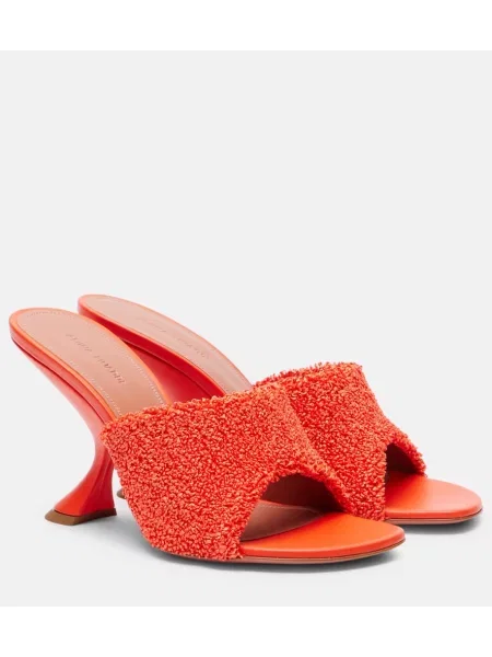 Mules Amina Muaddi rdeča
