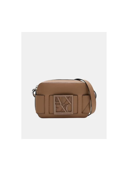 Kabelka Armani Exchange hnedá