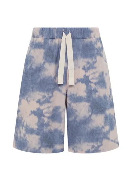 Шорти Laneus с tie-dye ефект връзки синьо