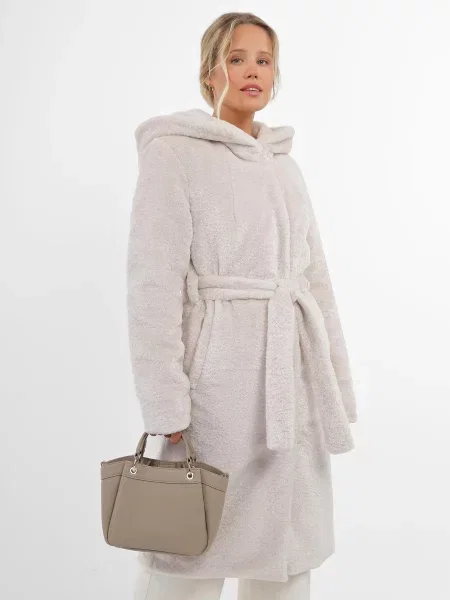 Шуба Danna поліестер/акрил білий