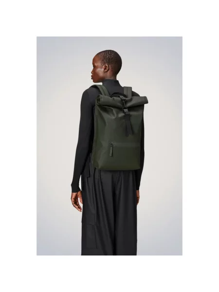 Plecak miejski Rains Rucksack Rolltop W3 17 l green zielony