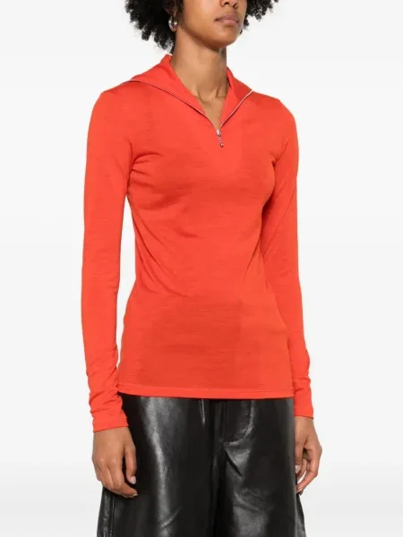 Bluza rozpinana Jil Sander czerwona