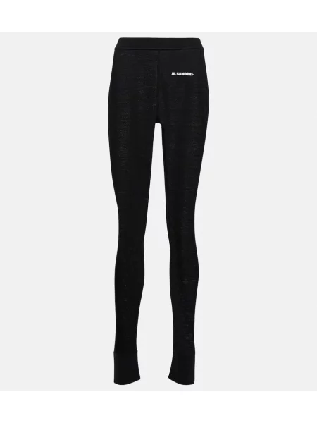 Leggings Jil Sander negru