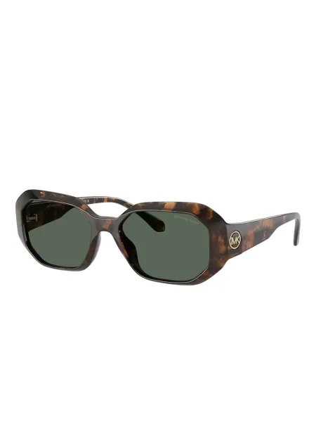 Ochelari de soare Michael Kors cu imprimeu geometric maro