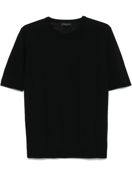 Tricou Roberto Collina tricotate negru