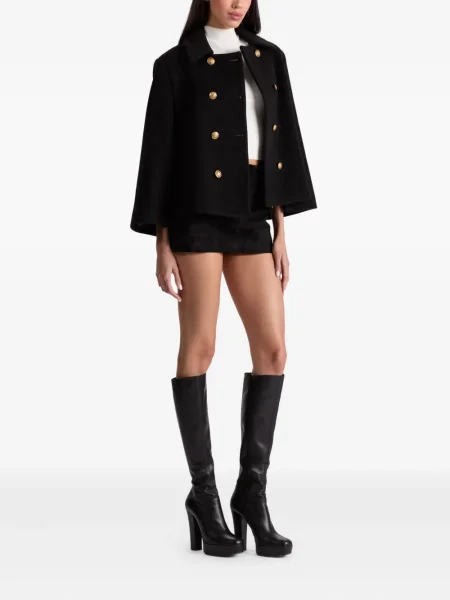 Geacă Alice + Olivia cu două rânduri de nasturi negru