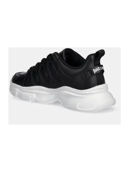 Sneakersy Just Cavalli skórzane czarne