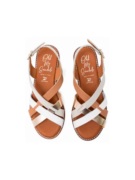 Pantofi Oh My Sandals alb