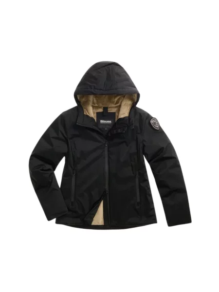 Kurtka z detalem z logo krój regular fit model ERIE' Blauer czarna