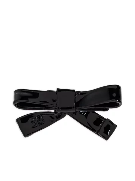Cercei Balenciaga cu funde negru