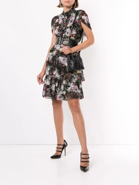 Mini stahovací šňůrka kabelka Chanel Pre-owned černá