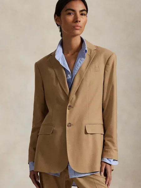 Polo Ralph Lauren jachetă cu lână maro