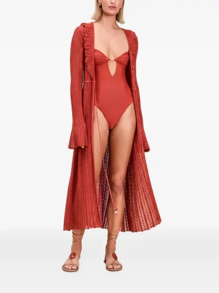 Halat Devon Windsor tricotate roșu