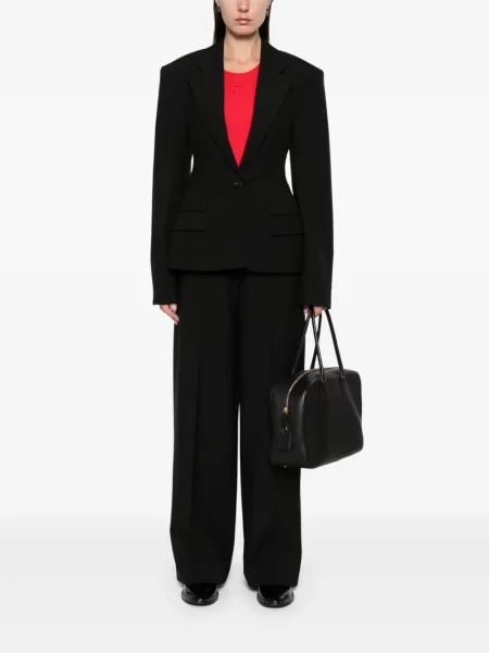 Plačiakojis kelnės Stella Mccartney juoda