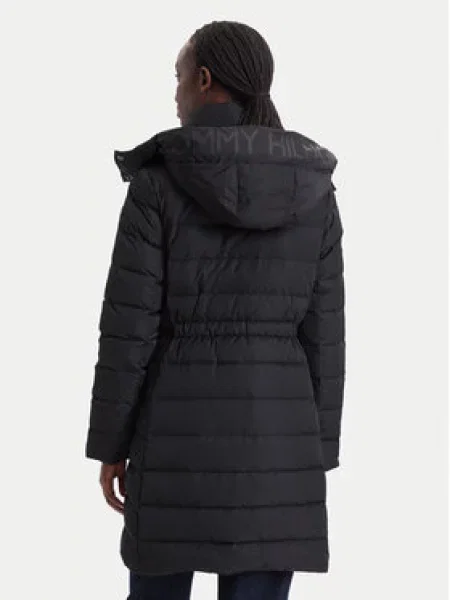 Tommy Hilfiger dlhá bunda dámska čierna