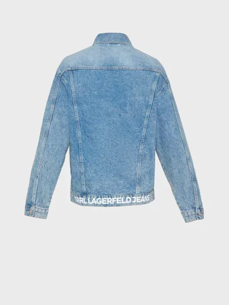 Джинсова куртка Karl Lagerfeld Jeans синій