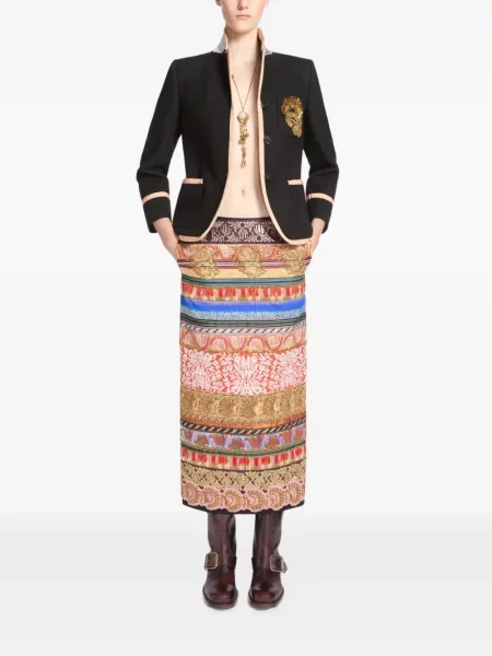 Sacou Dries Van Noten de lână negru