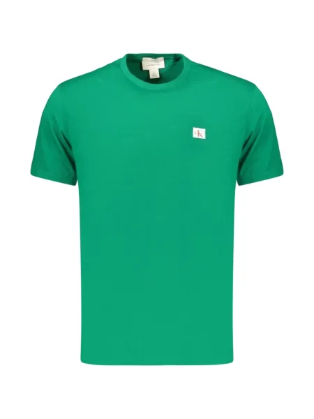 Tricou Calvin Klein cu autograf verde