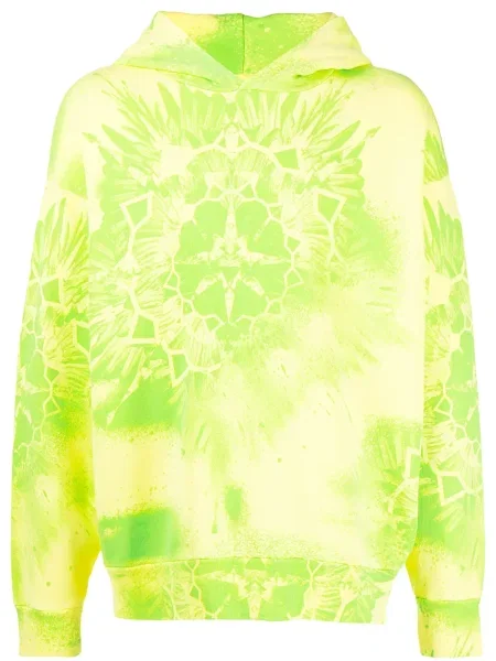 Суичър с качулка Marcelo Burlon County Of Milan с принт жълто