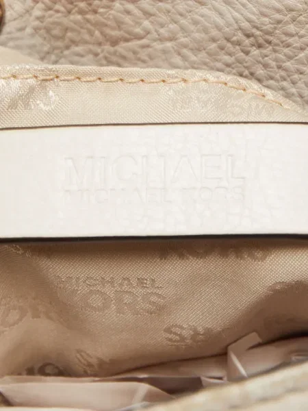 Geantă cu mânere cu lanț Michael Michael Kors cu imagine bej