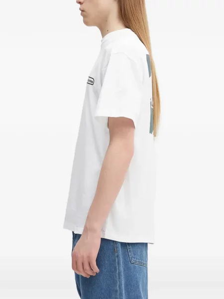 Tricou No Problemo cu imagine alb