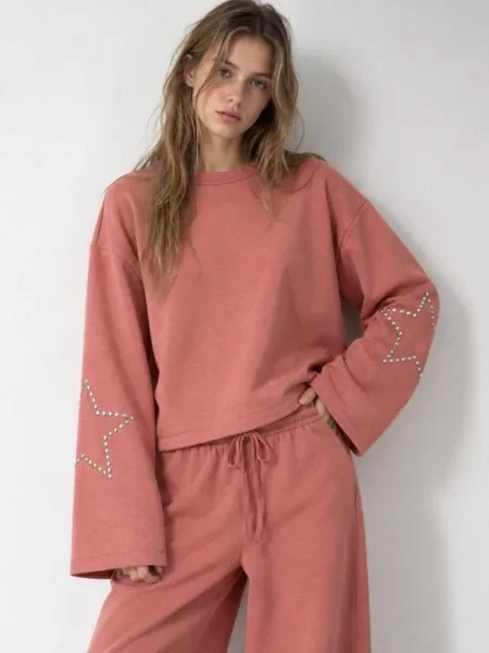 Hiccup Mikina Sweatshirts starorůžová